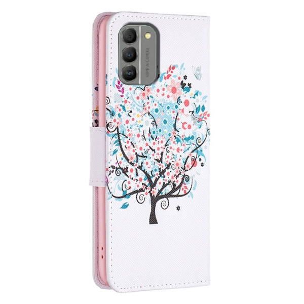 Wonderland Nokia G310 Flippetui - Blomst Tre Pink