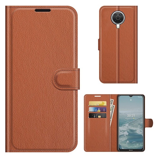 Classic Nokia G20 Flip etui - Brun Brown