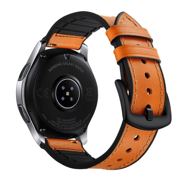 Samsung Galaxy Watch (46mm) klockarmband i konstläder - Orange Orange