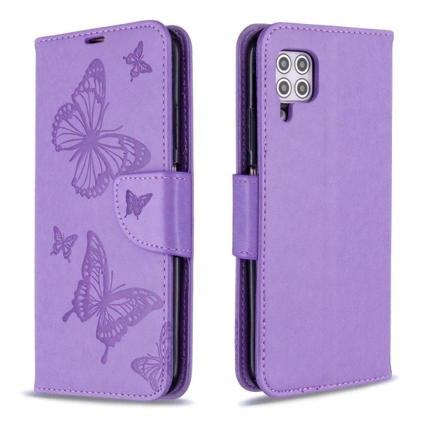 Butterfly Huawei P40 Lite / Nova 6 SE Etui - Lilla Purple
