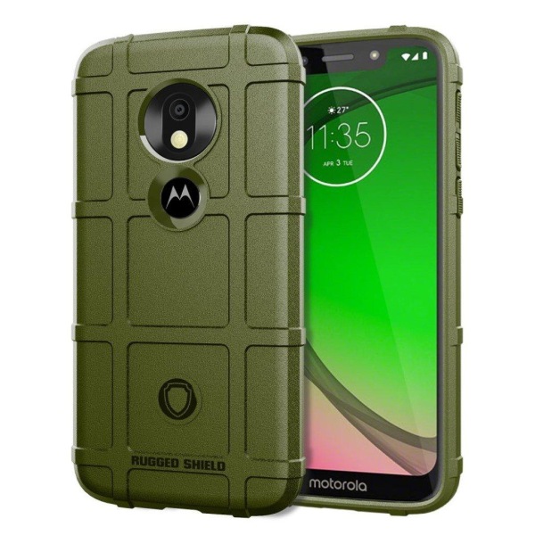 Motorola Moto G7 Play anti-shock grid fodral - Grön Grön