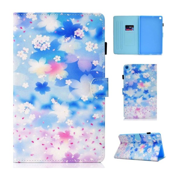 Samsung Galaxy Tab S5e pattern leather case - Pretty Flowers multifärg