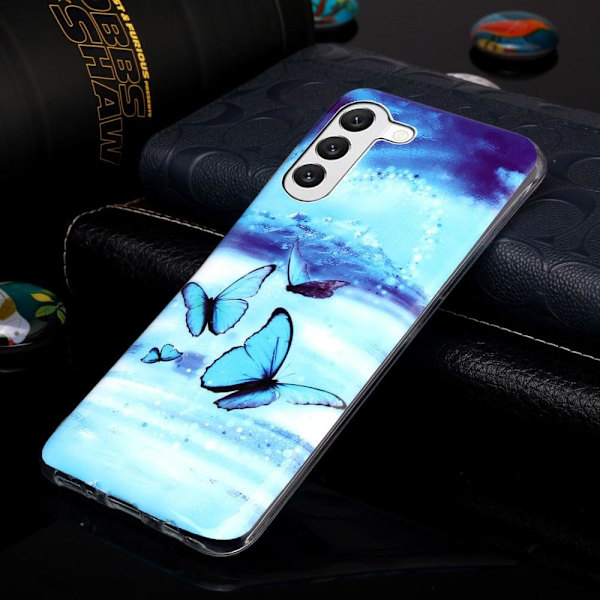 Deco Samsung Galaxy S23 skal - Fjärilar Blå