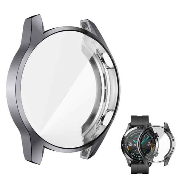 Huawei Watch GT 2 46mm stilfuldt TPU-cover - Grå Silver grey
