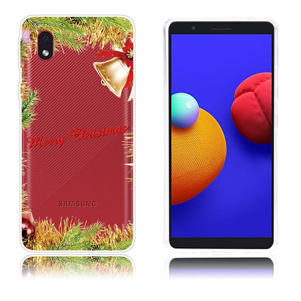 Samsung Galaxy A01 Core Case til jul - Klokke Gold