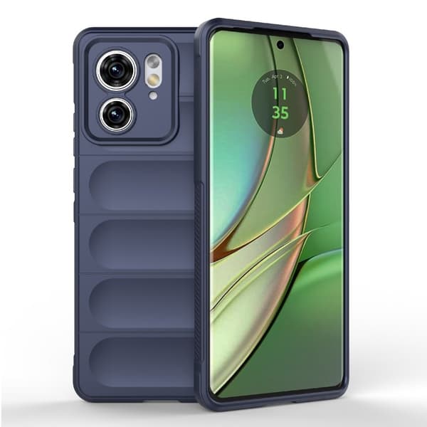 Blødt grebsformet Motorola Edge 40 cover - Mørkeblå Blue