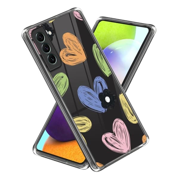Deco Samsung Galaxy S23 Etui - Fargerik Love Multicolor