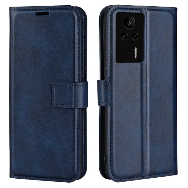 Læretui med Lommebok til Xiaomi Redmi K60E - Blå Blue