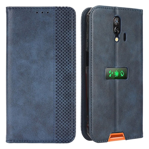 Bofink Vintage Blackview Bv7200 Læder Etui - Blå Blue