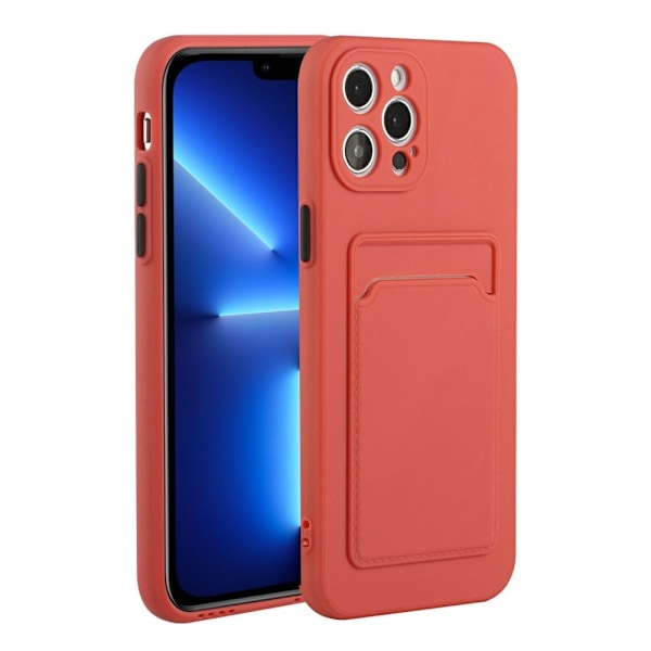Kortholdercover til iPhone 13 Pro Max - Coral Orange