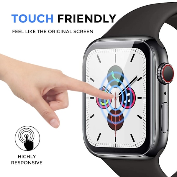 2 stk. Apple Watch 40 mm HD-skærmbeskyttelse Transparent