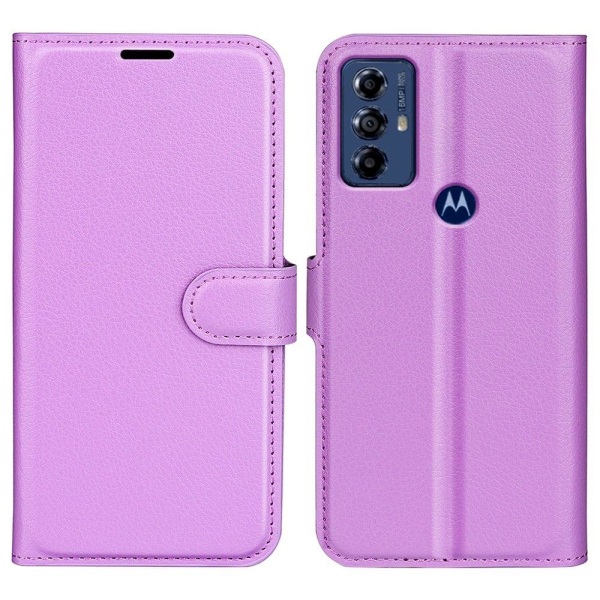 Klassisk Motorola Moto G Play (2023) Flip Etui - Lilla Purple