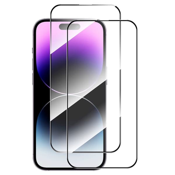 2kpl HAT PRINCE 0,26 mm lasinen näytönsuoja laitteelle iPhone 16 Transparent