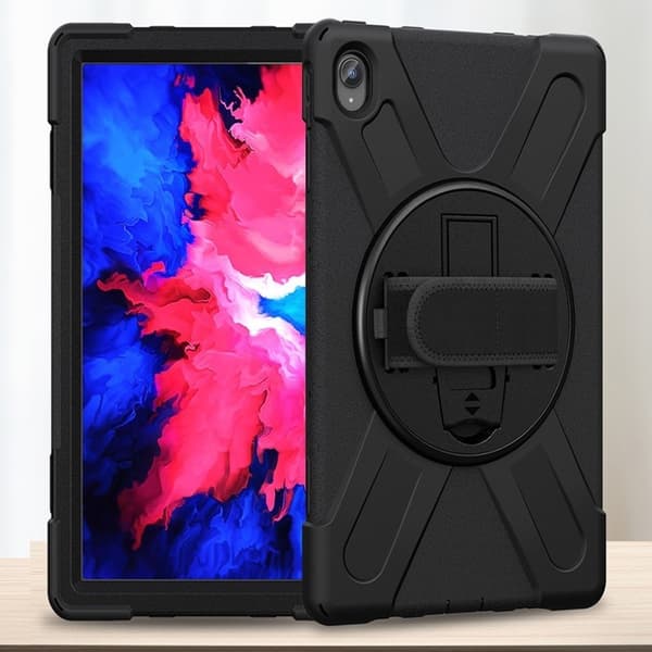 Lenovo Tab P11 360 vridbar kickstand-hållare + silikonfodral - Orange Orange