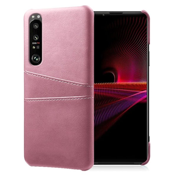Dual Card Suojakotelo Sony Xperia 1 III - Pinkki Pink