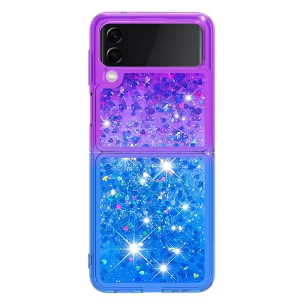 Princess Samsung Galaxy Z Flip4 Cover - Lyserød / Himmelblå Purple