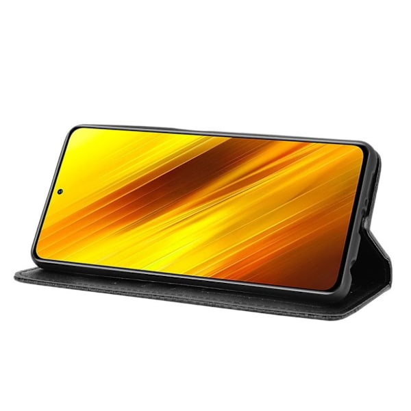 Bofink Vintage läder Xiaomi Poco X3 NFC fodral - Svart Svart