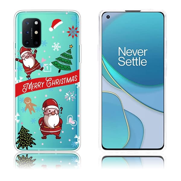 Christmas OnePlus 8T fodral - Santas and träd multifärg