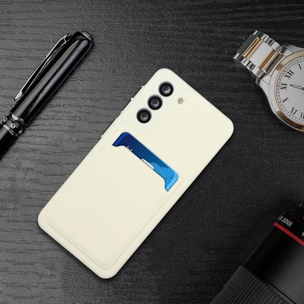 Deksel med Kortholder til Samsung Galaxy S23 Fe - White White