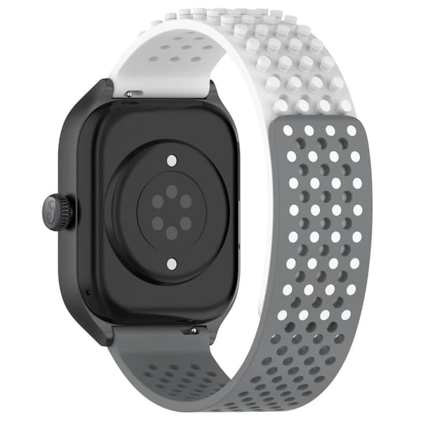Huami Amazfit GTR 4 46mm / Garmin Forerunner 255 / Huawei Watch 3 Pro Klockarmband 22mm Flexibelt klockarmband - Vit / Grå Vit