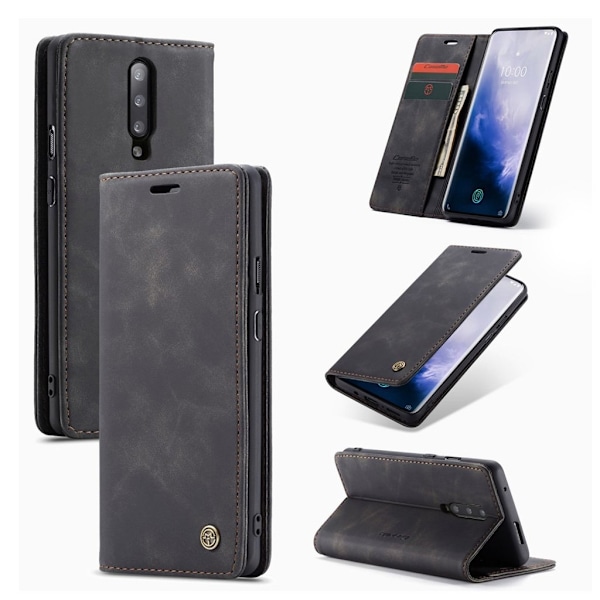 CaseMe Xiaomi Mi CC9 Pro / Mi Note 10 Pro / Note 10 Vintage kotelot - Tumman ruskea Black