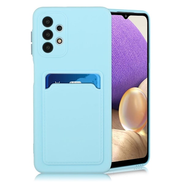 Samsung Galaxy A32 skal med korthållare - Blå Blå