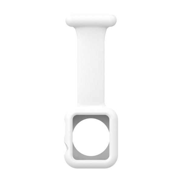 Apple Watch (41mm) yksinkertainen silikoninen ranneke - Valkoinen White