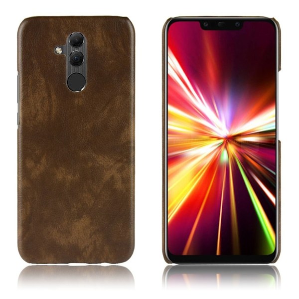 Huawei Mate 20 Lite mobilskal plast syntetläder litchi textur - Brun Brun