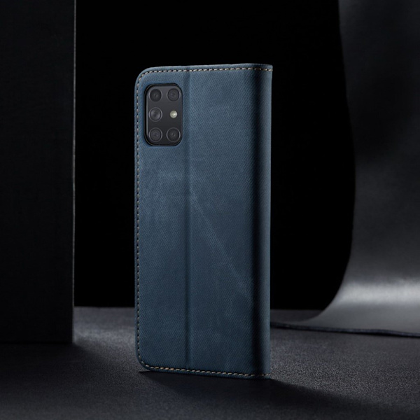 Jeans Samsung Galaxy A72 5G fodral - Blå Blå