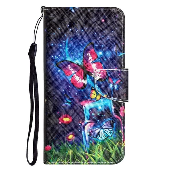 Wonderland Samsung Galaxy A54 Flippetui - Bottle og Sommerfugl Multicolor
