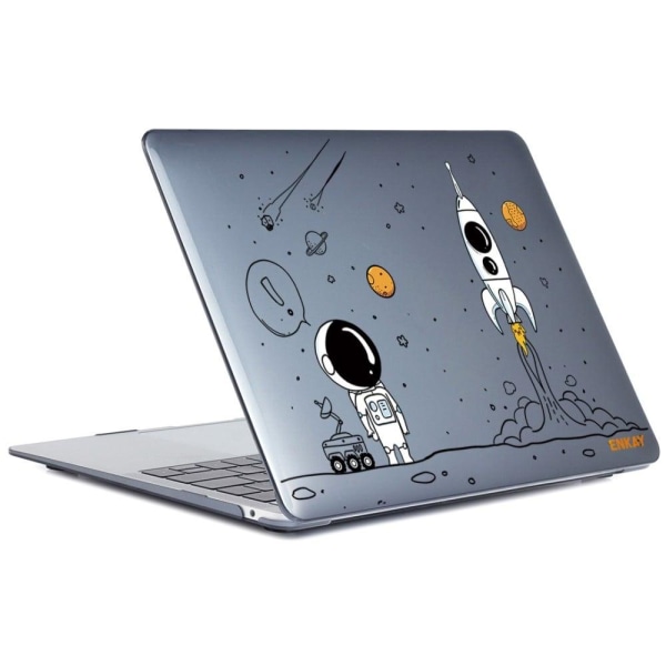 HAT PRINCE MacBook Air 13 Retina (A2179, 2020) / M1 (A2337, 2020) astronautstil och tangentbordsskydd - Uppskjutning Av Raketskepp Vit