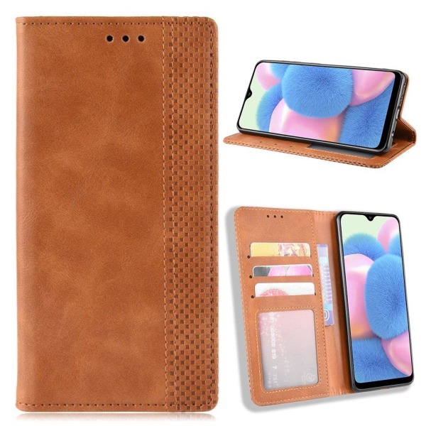 Bofink Vintage Samsung Galaxy A41 leather kotelot - Ruskea Brown