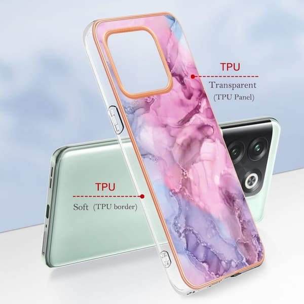 Marble OnePlus Ace Pro / 10t Suojakotelo - Rose Pink