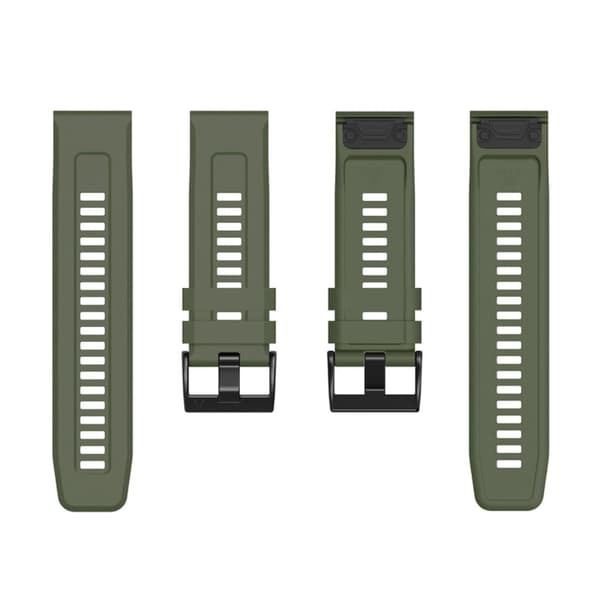 Garmin Fenix 7X klokkerem i silikon - Militærgrønn Green