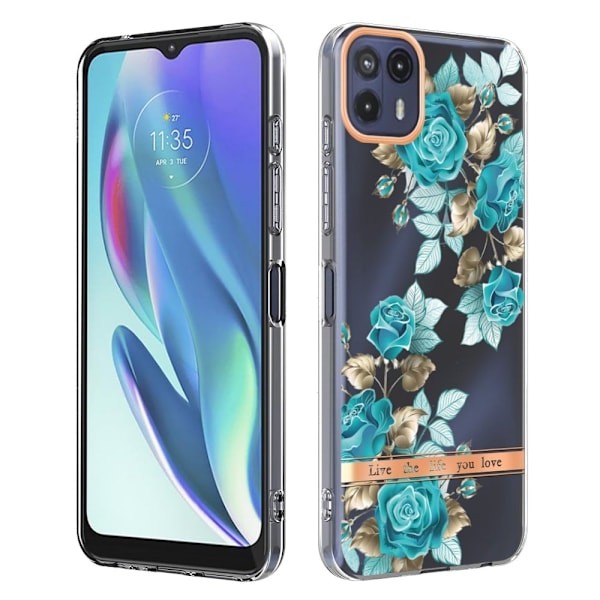 Erittäin ohut ja kestävä pehmeä kansi Motorola Moto G50 5G:lle - Sininen Ruusu Blue