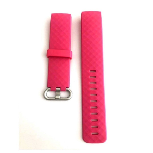 Fitbit Charge 3 mjukt klockarmband - cerise Rosa