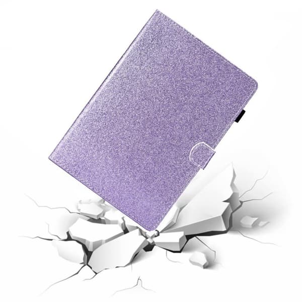 Huawei MediaPad M6 10.8 flash pulver læder flip etui - Lilla Purple