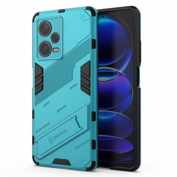 Stødsikker Hybrid Cover med A Moderne Touch til Xiaomi Redmi Note 12 Pro Plus - Babyblå Blue