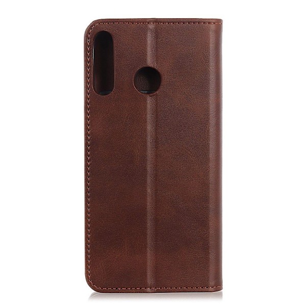 Huawei P30 Lite haljasnahkainen suojakotelo - Kahvi Brown