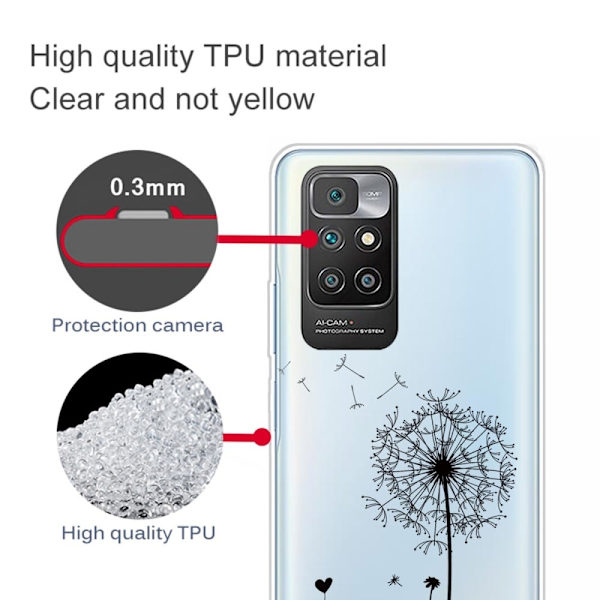 Marble Xiaomi Redmi 10 Prime / Redmi 10 Etui - Melkebøtte Black