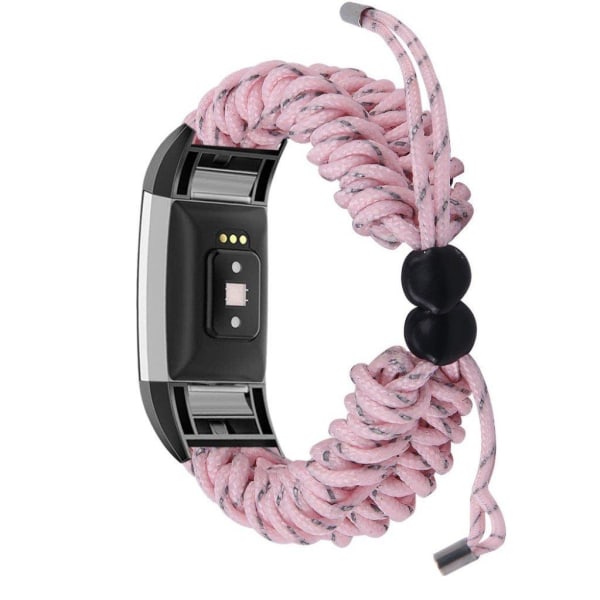 Fitbit Charge 2 flettet rem - pink Pink