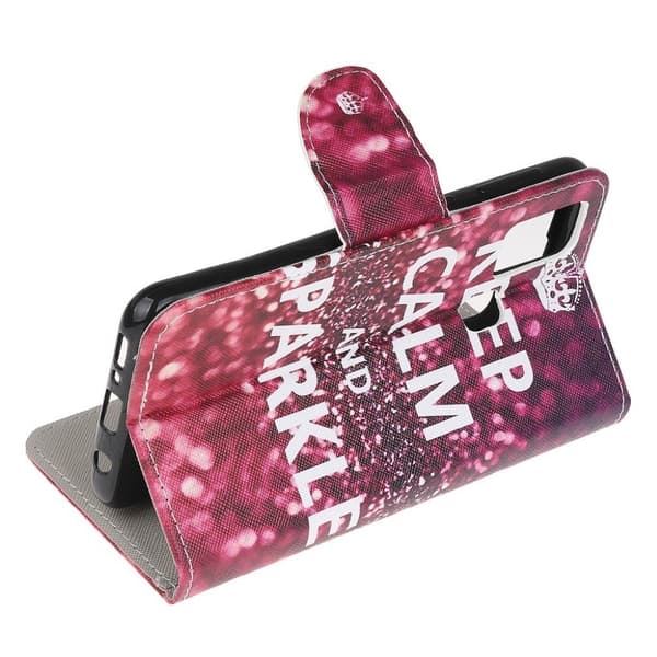 Wonderland Huawei P Smart 2020 Etui - Citat: Keep Calm and Sparkle Red