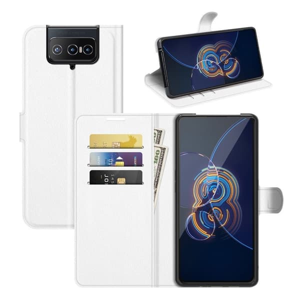 Classic ASUS Zenfone 8 Flip Läppäkotelo - Valkoinen White