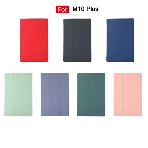 Lenovo Tab M10 FHD Plus tri-fold leather flip case - Purple Purple