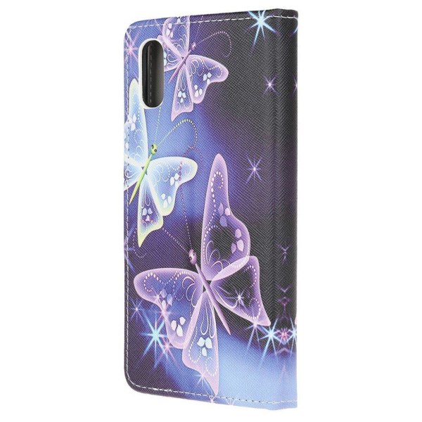 Wonderland Samsung Galaxy M02 / A02 Flip etui - Sommerfugl Purple