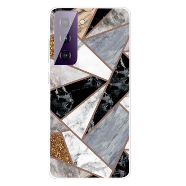 Marble Samsung Galaxy S21 FE Suojakotelo - Earthly Marble Fragments Multicolor