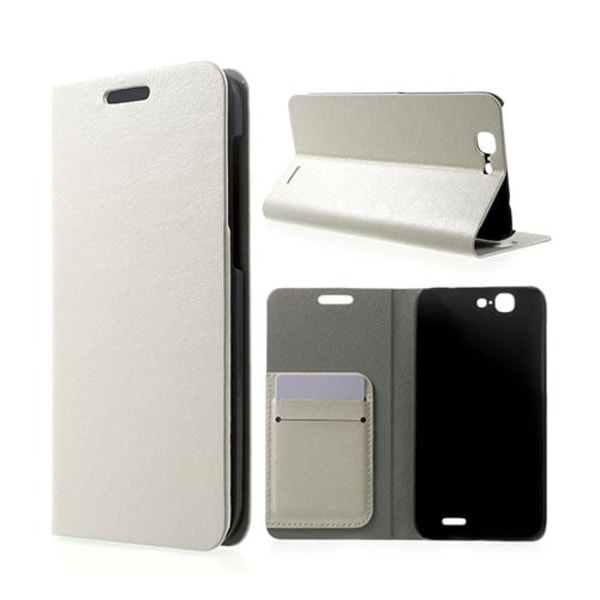 Mankell Huawei Ascend G7 Læder Flip Etui - Hvid White