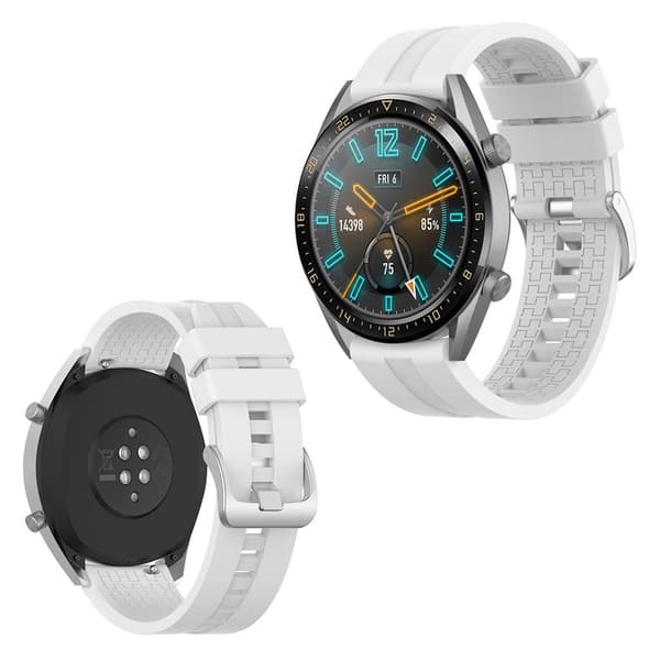 Huawei Watch GT holdbar silikon klokkereim - Hvit White