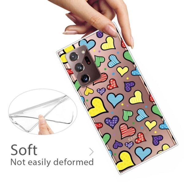 Deco Samsung Galaxy Note 20 Ultra case - Hearts Multicolor