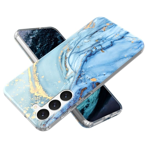 Marmormotiv Samsung Galaxy S23 Plus skal - Blå Blå